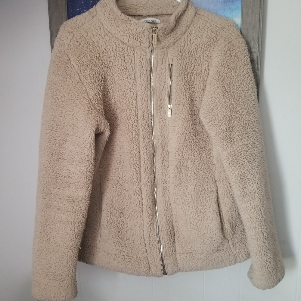 Tan Calvin Klein jacket